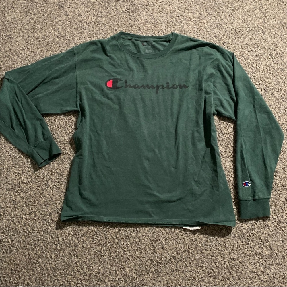 Green Champion Long Sleeve Shirt